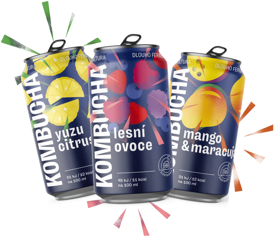 Nové nápoje Kombucha od pivovaru Elektrárna